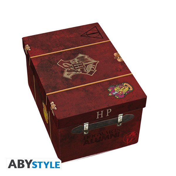 HARRY POTTER - Pack premium Mug 3D + Porte-clés 3D + Pin's Valise Poudlard