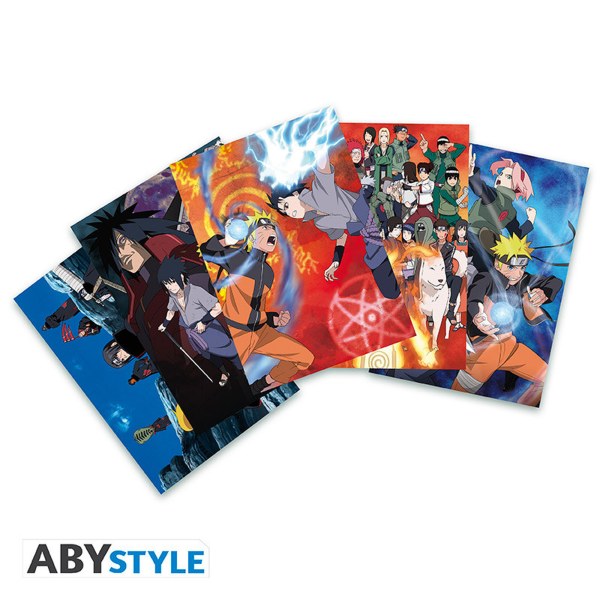 NARUTO SHIPPUDEN - Pack Mug 320ml + Acryl® + Cartes postales Naruto