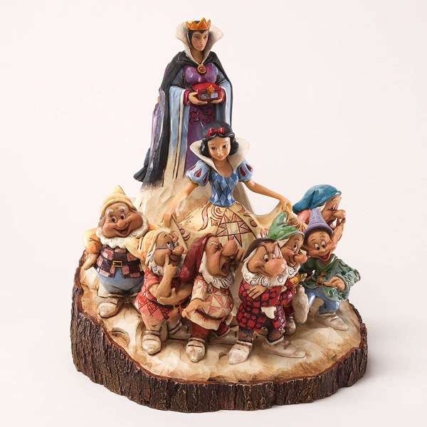 WOOD CARVED BLANCHE-NEIGE DISNEY TRADITIONS