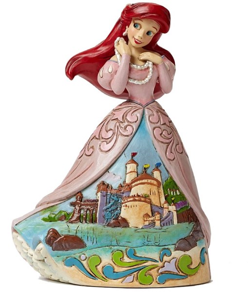 ARIEL EN ROBE DECOR CHATEAU DISNEY TRADITIONS