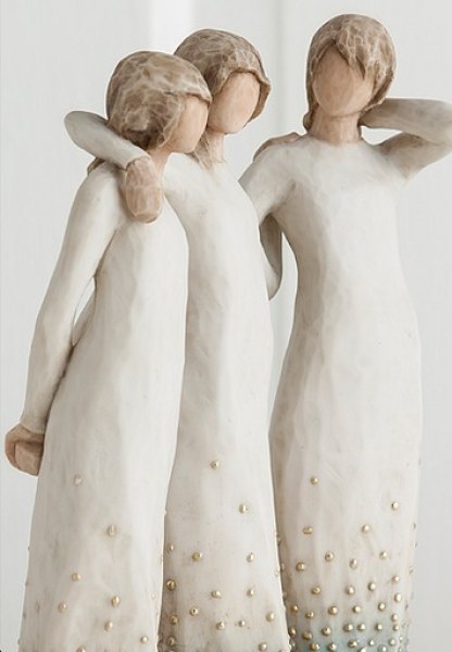 FIGURINE WILLOW TREE DE MON CÔTÉ (AMIES ET SOEURS)