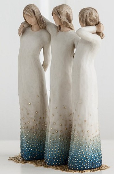 FIGURINE WILLOW TREE DE MON CÔTÉ (AMIES ET SOEURS)