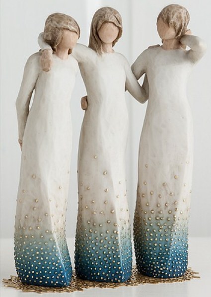 FIGURINE WILLOW TREE DE MON CÔTÉ (AMIES ET SOEURS)
