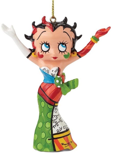 FIGURINE A SUSPENDRE BETTY BOOP BRITTO HANDS IN THE AIR 