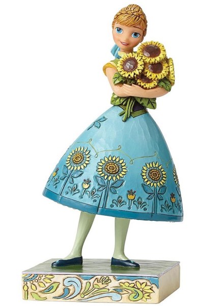 FIGURINE FROZEN FEVER ANNA PRINTEMPS FLEURI DISNEY TRADITIONS
