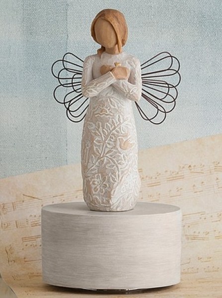 BOITE A MUSIQUE ANGE SOUVENIR WILLOW TREE
