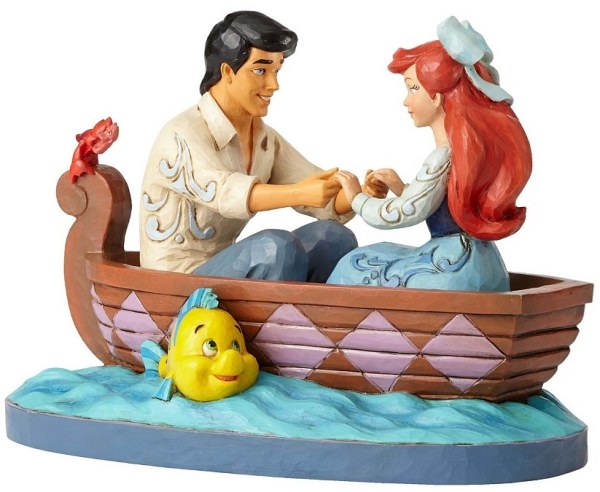 ARIEL ET LE PRINCE ERIC SUR LA BARQUE DISNEY TRADITIONS