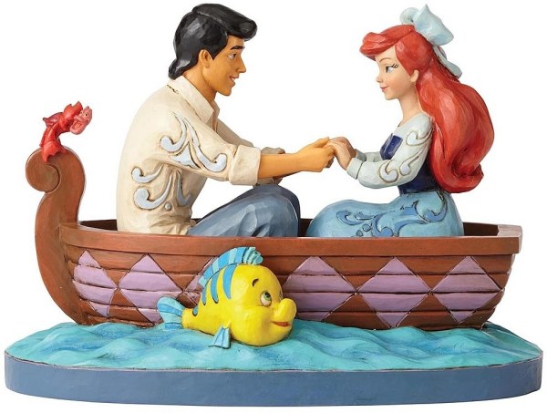 ARIEL ET LE PRINCE ERIC SUR LA BARQUE DISNEY TRADITIONS