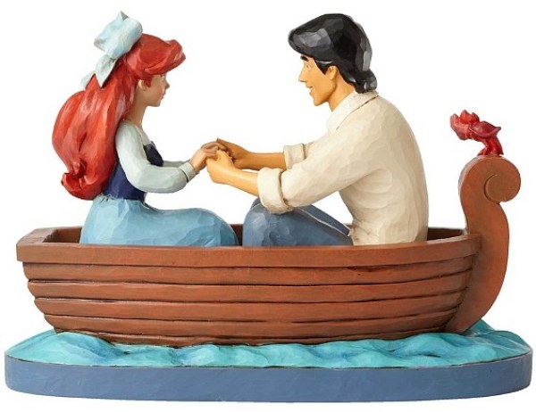 ARIEL ET LE PRINCE ERIC SUR LA BARQUE DISNEY TRADITIONS