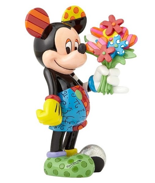 MCKEY MOUSE AVEC LE BOUQUET DE FLEURS DISNEY BRITTO