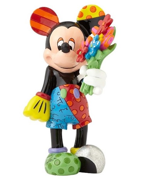 MCKEY MOUSE AVEC LE BOUQUET DE FLEURS DISNEY BRITTO