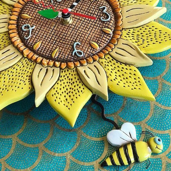PENDULE ALLEN DESIGNS TOURNESOL