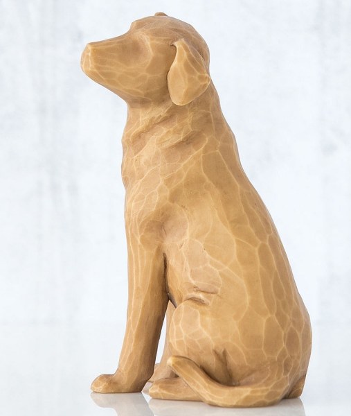 FIGURINE WILLOW TREE J'AIME MON CHIEN (VERSION CLAIRE)