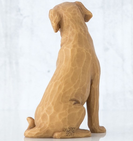 FIGURINE WILLOW TREE J'AIME MON CHIEN (VERSION CLAIRE)
