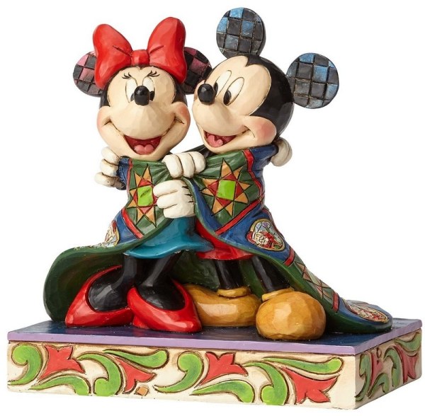 MICKEY ET MINNIE SOUS LA COUVERTURE DE NOËL DISNEY TRADITIONS