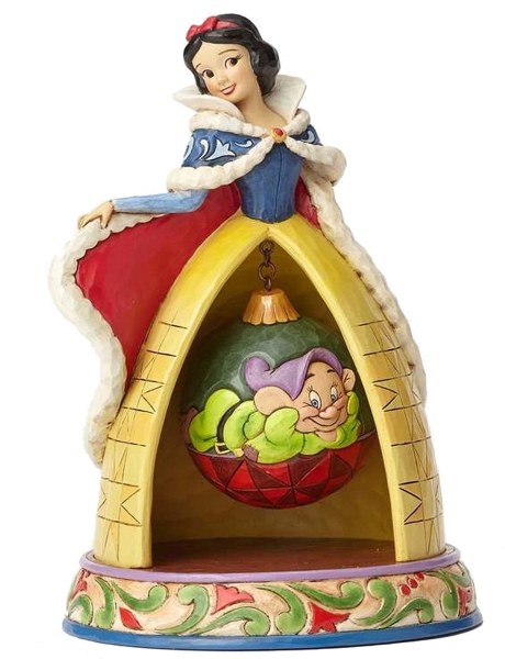 FIGURINE DE NOËL BLANCHE NEIGE ET SIMPLET DISNEY TRADITIONS