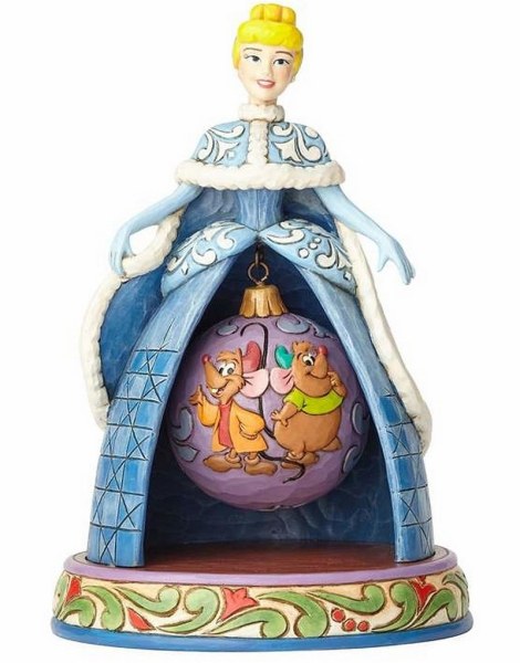 FIGURINE DE NOËL CENDRILLON AVEC JACK ET GUS DISNEY TRADITIONS