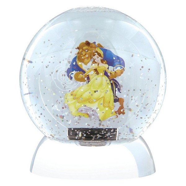 SNOWGLOBE BELLE TE LA BÊTE DISNEY HOLIDAZZLER DEPT.56