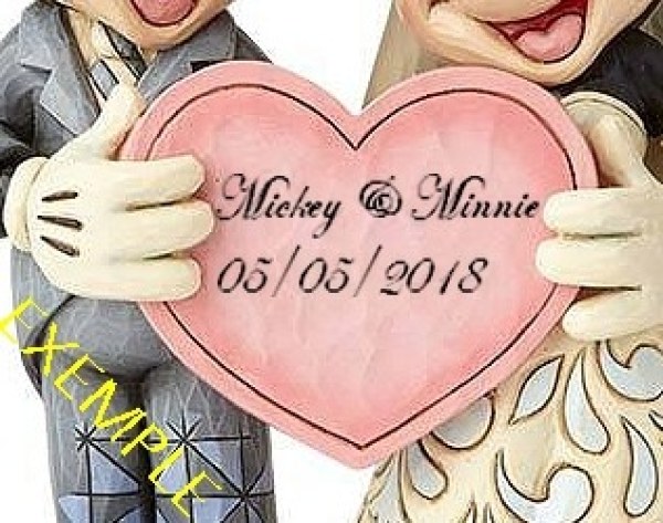 LE MARIAGE DE DEUX ÂMES ET UN CŒUR DISNEY TRADITIONS MICKEY ET MINNIE