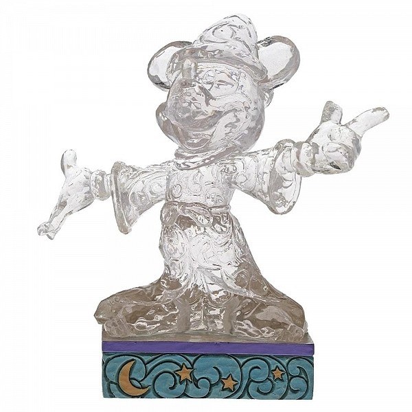 MICKEY SORCIER GLACE SCULPTÉE LUMINEUSE DISNEY TRADITIONS