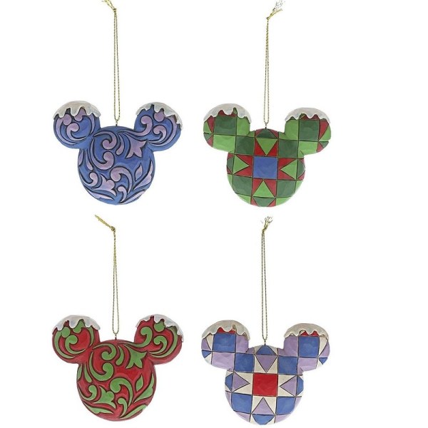 LOT 4 SUSPENSIONS MICKEY DISNEY TRADITIONS JIM SHORE
