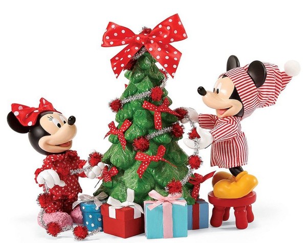 MICKEY MINNIE ET LE SAPIN DE NOËL DISNEY DEPT.56