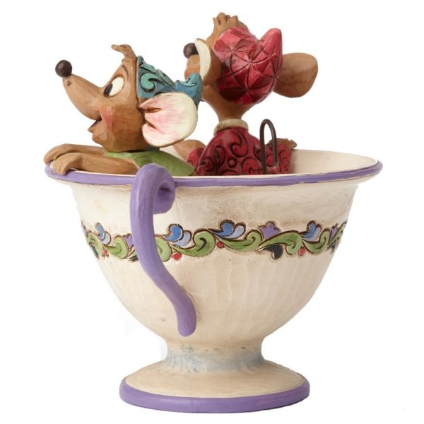 JAQ ET GUS DANS LA TASSE JIM SHORE - DISNEY TRADITIONS