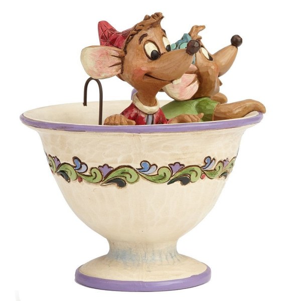 JAQ ET GUS DANS LA TASSE JIM SHORE - DISNEY TRADITIONS
