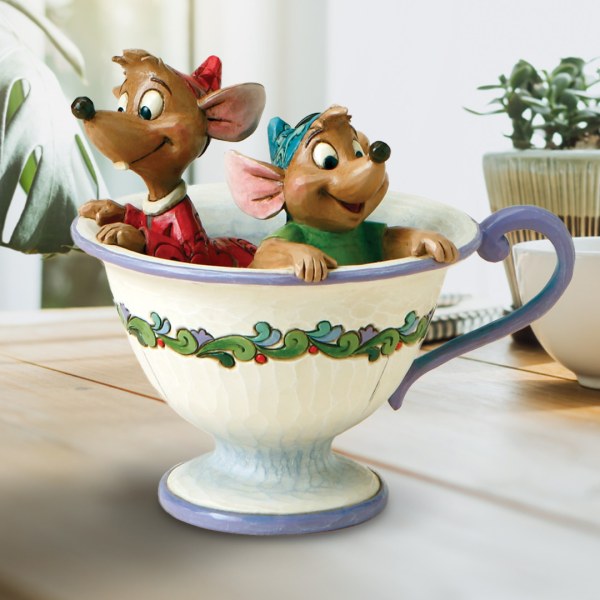 JAQ ET GUS DANS LA TASSE JIM SHORE - DISNEY TRADITIONS