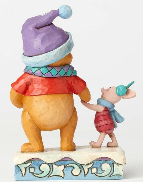 WINNIE ET PORCINET EN HIVER JIM SHORE DISNEY TRADITIONS