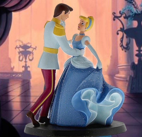 CENDRILLON ET LE PRINCE CHARMANT CAKE TOPPER DISNEY ENCHANTING