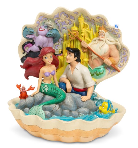 ARIEL ET ERIC DANS LE COQUILLAGE - DISNEY TRADITIONS