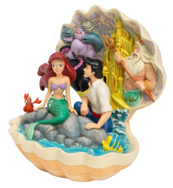 ARIEL ET ERIC DANS LE COQUILLAGE - DISNEY TRADITIONS