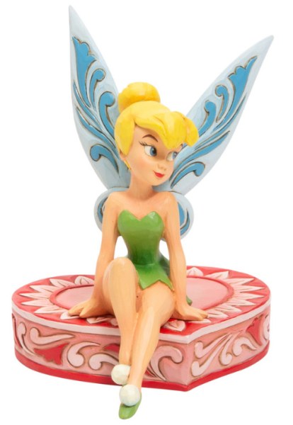 FÉE CLOCHETTE ASSISE SUR CŒUR - DISNEY TRADITIONS