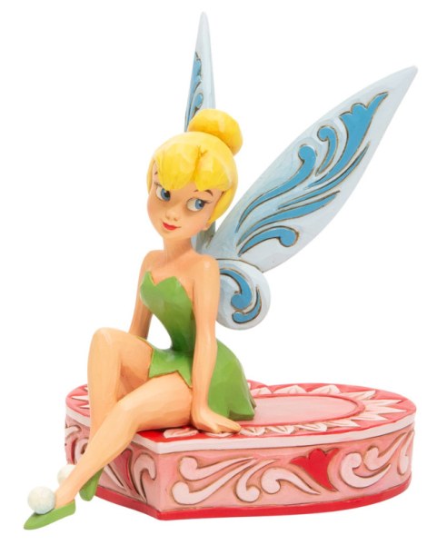 FÉE CLOCHETTE ASSISE SUR CŒUR - DISNEY TRADITIONS
