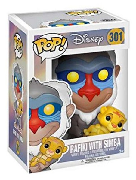 FUNKO POP! 301 - DISNEY ROI LION - RAFIKI ET BÉBÉ SIMBA