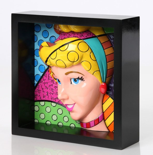 CADRE EN RELIEF DE CENDRILLON - DISNEY BRITTO