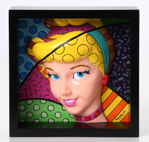 CADRE EN RELIEF DE CENDRILLON - DISNEY BRITTO
