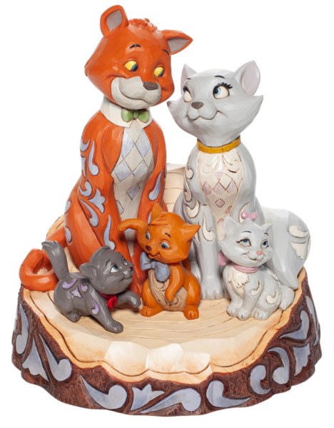LES ARISTOCHATS WOODCARVED - DISNEY TRADITIONS