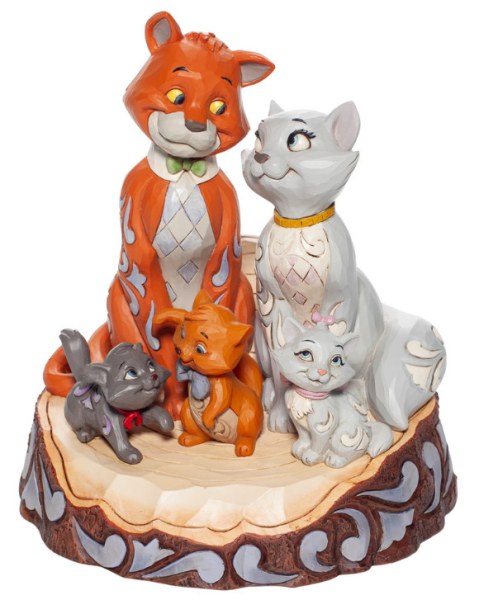 LES ARISTOCHATS WOODCARVED - DISNEY TRADITIONS