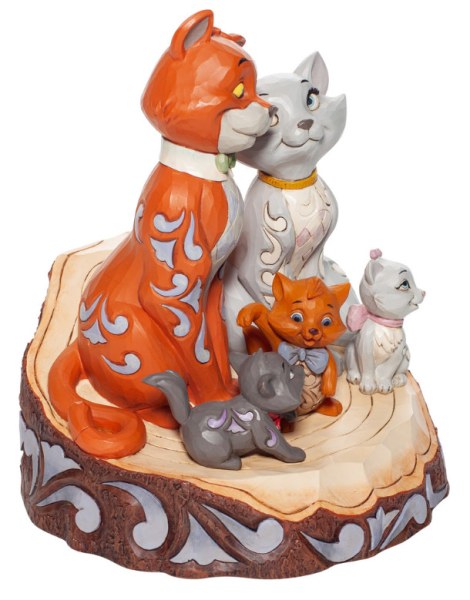 LES ARISTOCHATS WOODCARVED - DISNEY TRADITIONS