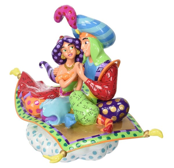 ALADDIN ET JASMINE SUR LE TAPIS VOLANT - DISNEY BRITTO