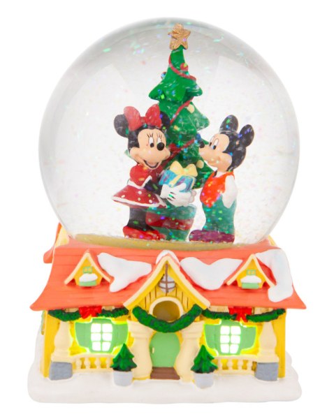 SNOWBALL LUMINEUX MICKEY ET MINNIE A NOEL - DISNEY DEPT.56