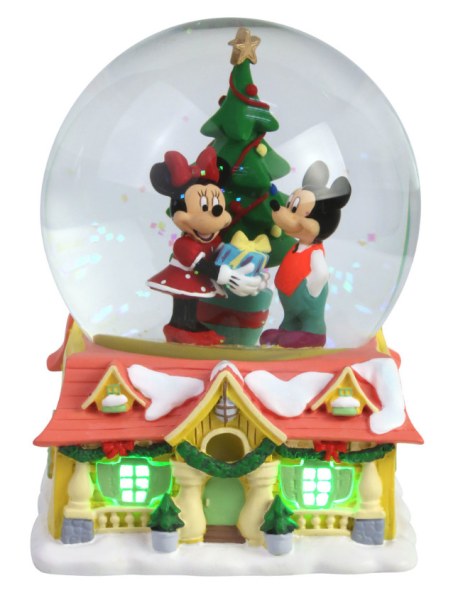 SNOWBALL LUMINEUX MICKEY ET MINNIE A NOEL - DISNEY DEPT.56