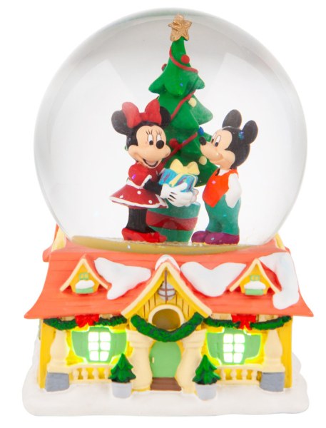 SNOWBALL LUMINEUX MICKEY ET MINNIE A NOEL - DISNEY DEPT.56