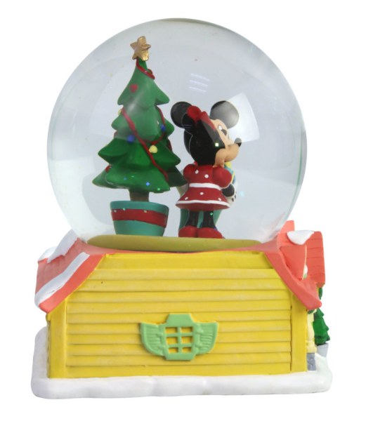 SNOWBALL LUMINEUX MICKEY ET MINNIE A NOEL - DISNEY DEPT.56