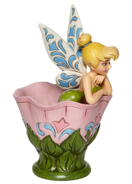 FÉE CLOCHETTE ASSISE DANS UNE FLEUR - DISNEY TRADITIONS
