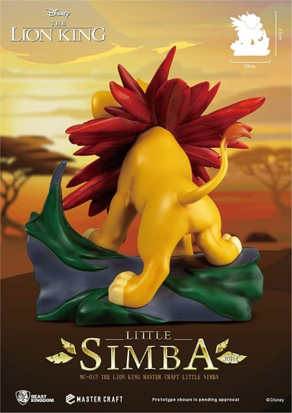 SIMBA LE ROI LION - DISNEY MASTERCRAFT