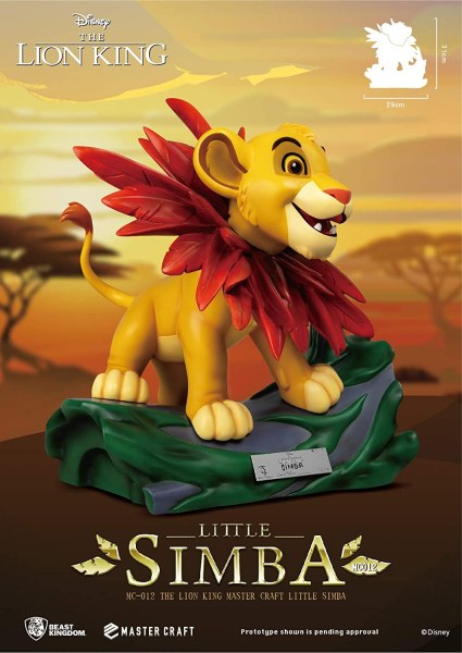 SIMBA LE ROI LION - DISNEY MASTERCRAFT
