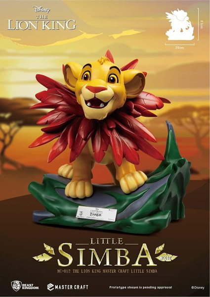 SIMBA LE ROI LION - DISNEY MASTERCRAFT